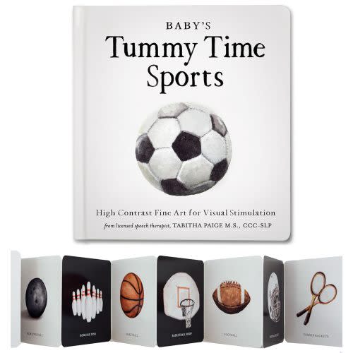 Baby's Tummy Time Sports: High-Contrast Fine Art for Visual Stimulation (Tabitha Paige Children's Book Series)