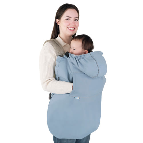 Baby Waterproof Carrier Cover | Dusty Blue