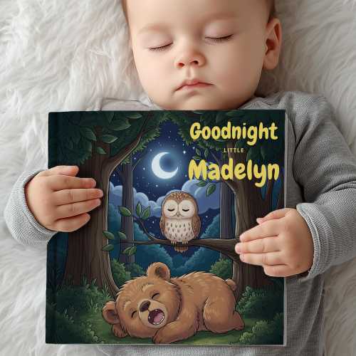 Personalized Baby Book With Name, First Birthday Gift, Kids Boy Or Girl Gift, Grandchild Baby Shower, Custom Bedtime Children's Storybook