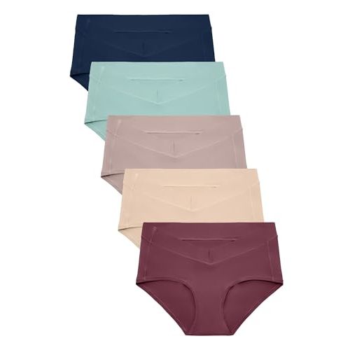 Kindred Bravely Postpartum Hipster Panty, Comfortable Sustainable Maternity Underwear, 5 Pack