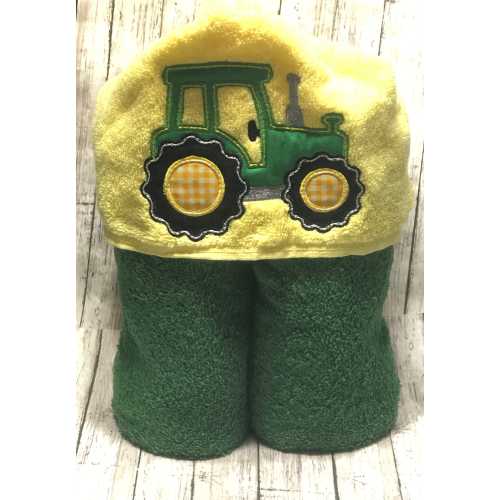 Tractor Hooded Towel