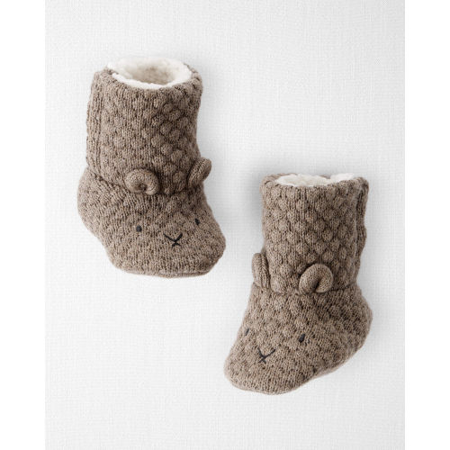 Baby Organic Cotton Sweater Knit Booties - Little Planet | Carter's