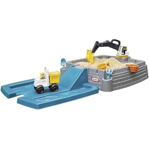 Little Tikes Dirt Diggers Excavator Sandbox for Kids, Including Lid and Play Sand Accessories