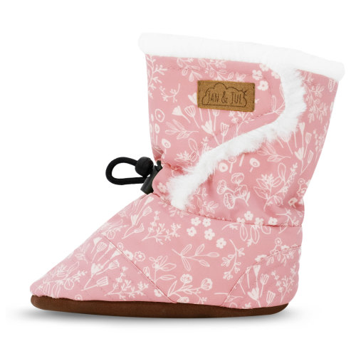 Baby Stay-Put Winter Booties | Prairie Flowers