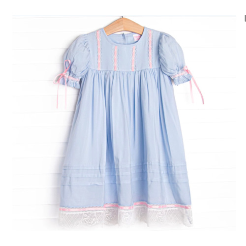 Adelaide Heirloom Dress, Blue – Stitchy Fish