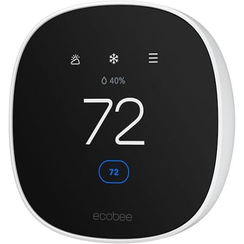 ecobee Smart Thermostat Essential - WiFi Thermostat, Energy Star Certified