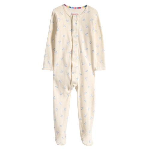 Airplanes Organic Cotton Pointelle Footie, 6-9M SIZE PLEASE