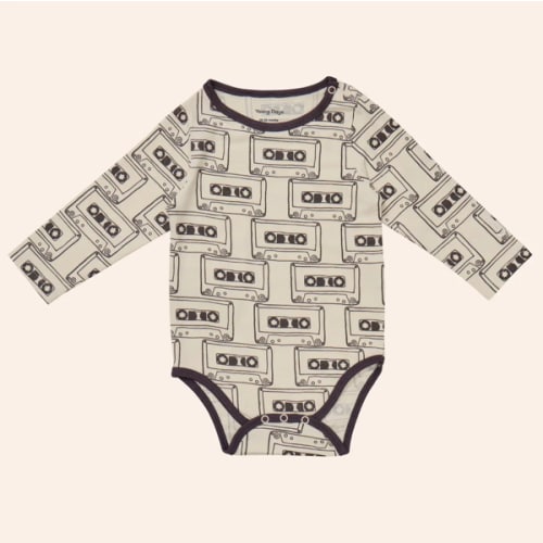 Printed Longsleeve Onesie – Young Days