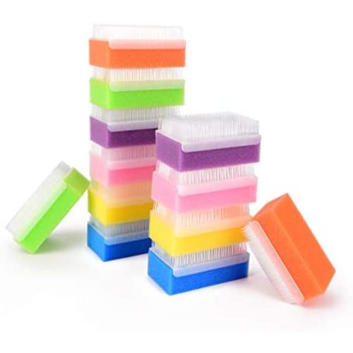 Special Supplies (12 Pack) Baby Bath Sponges Soft Foam Scrubber with Cradle Cap Bristle Brush - Body, Hair, and Scalp Cleaning - Gentle on Infant, Toddler Sensitive Skin - Great Sensory Feel