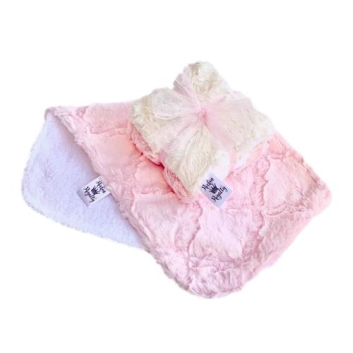 Girly Girl Burp Cloth Set