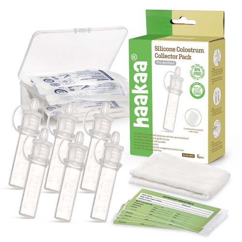 Haakaa Silicone Colostrum Collector Set, 6 x 4ml, Clear