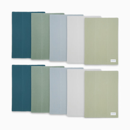 Baby Cotton Burp Cloths (10 Pack) - Multi Boy