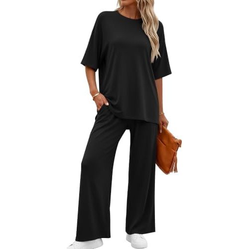 RUBZOOF Womens Lounge Sets 2 Piece Outfits Matching Pants Clothing Set