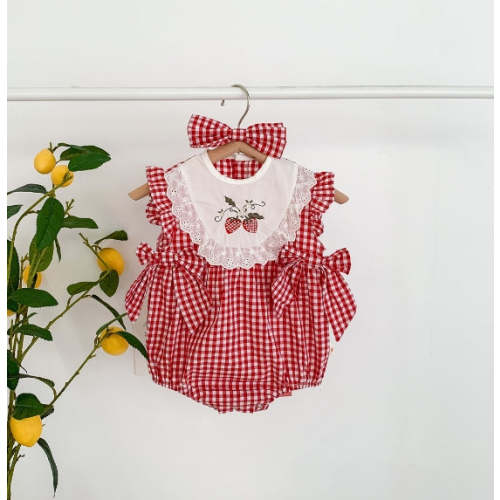 Baby Strawberry Romper