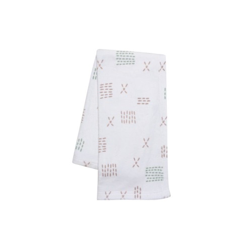 Farmyard Friends Soft White Fleece Baby Blanket