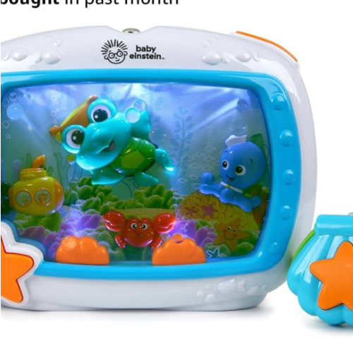 Baby Einstein Sea Dreams Soother Musical Crib Toy and Sound Machine, Newborn and up