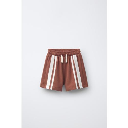 SIDE STRIPE SHORTS - Brick | ZARA United States