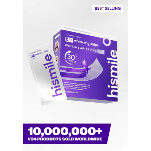 Shop V34 Colour Corrector Whitening Strips | Hismile™