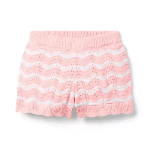 Girl Pink Guava Stripe Striped Sweater Short by Janie and Jack