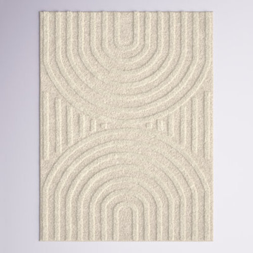 Wade Logan® Bartletto Beige Shag Area Rug & Reviews | Wayfair