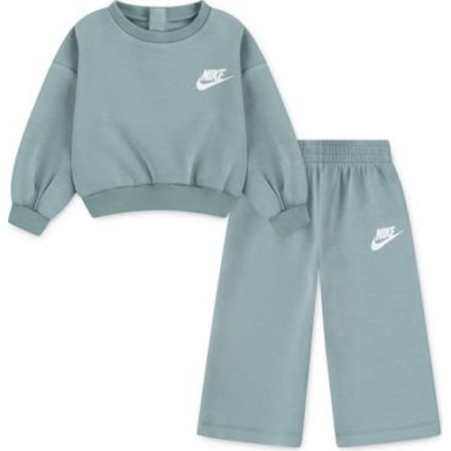 Crewneck Sweatshirt & Wide Leg Pants Set