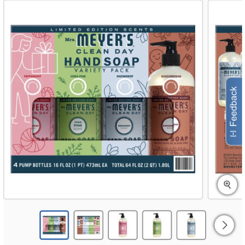 Mrs Meyers Holiday Hand Soap | Costco