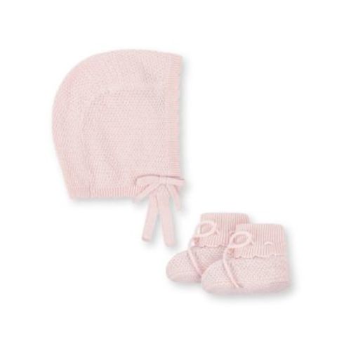 Unisex Organic Sweater Bonnet and Bootie 2-Piece Set - Baby