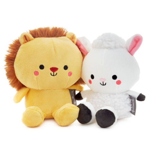 Better Together Lion and Lamb Magnetic Plush Pair, 5.25"