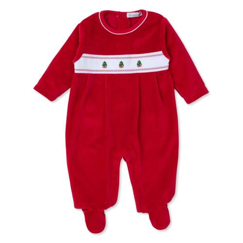 Classic Treasures Holiday 25 Christmas Tree Velour Footie