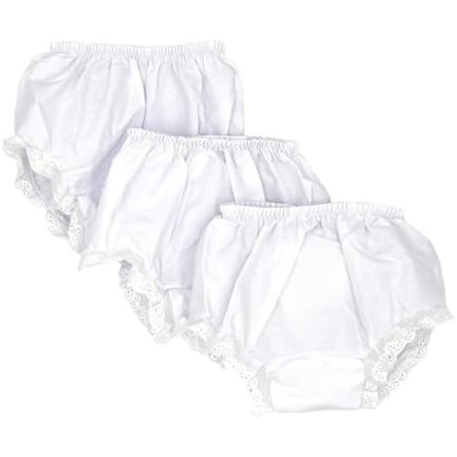 Baby Girls Bloomers Double Seat Diaper Cover Package of 3