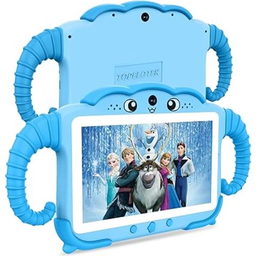 Kids Tablet 7IN Toddler Tablets for Kids 3-7, Tablet for Toddlers Learning 32GB with Touch Screen Educational Games, GMS, Parent Controls, WiFi Edition Tablets for Child Boy Girl (Blue)