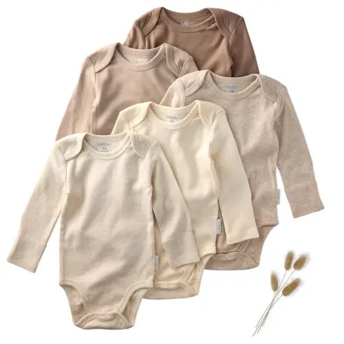 BLAKE 5-Pack Long Sleeve Bodysuit 3-6 mo