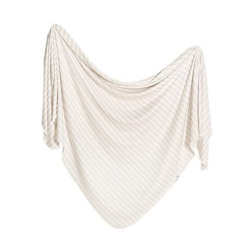 Copper Pearl Large Premium Knit Baby Swaddle Receiving Blanket Coastal