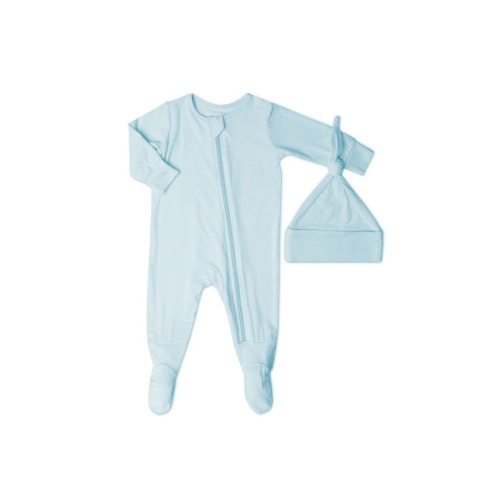 Jersey Long Sleeve Footie & Hat Set, Newborn