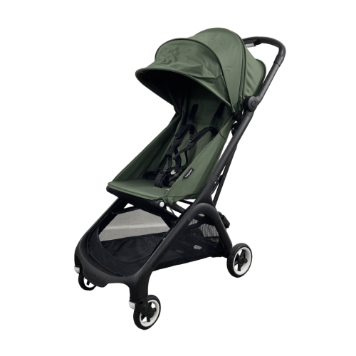 Bugaboo Butterfly Stroller, 2024, Black, Forest Green, Forest Green