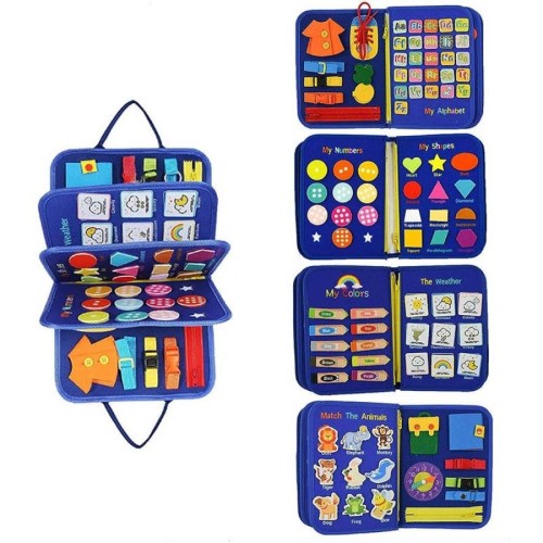 Nevenka Busy Board Montessori Toys Sensory 15 Activities and 6 Themes for Toddlers