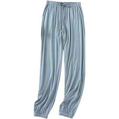 Women's Long Sleep Pants Summer Modal Lightweight Lounge Pants Casual Home Wear Bottoms Pajama Pants With Pocket