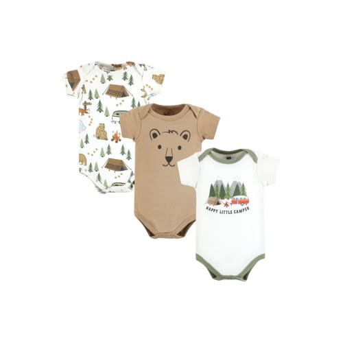 All-Season Cotton One-Piece Garment Set of 3, 0-3M