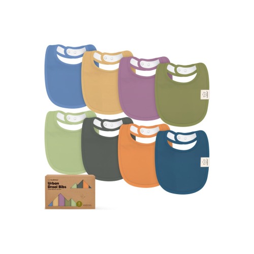 8-Pack Baby Drool Bibs