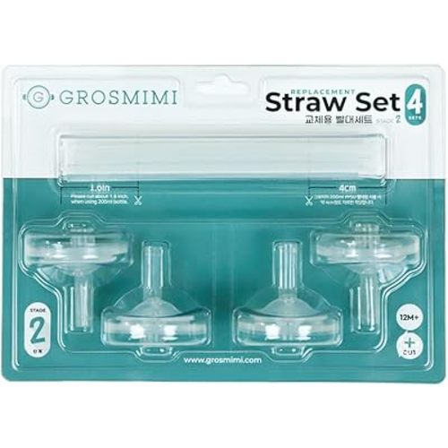 Grosmimi Replacements (Straw kit 4-counts, Stage2)