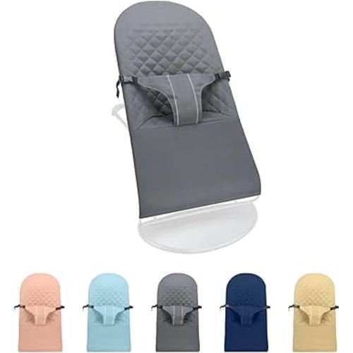 Fabric Seat for Bouncer - for BabyBjorn Replacement Cover Compatible with BabyBjörn Bouncer Bliss, Machine Washable (Grey)