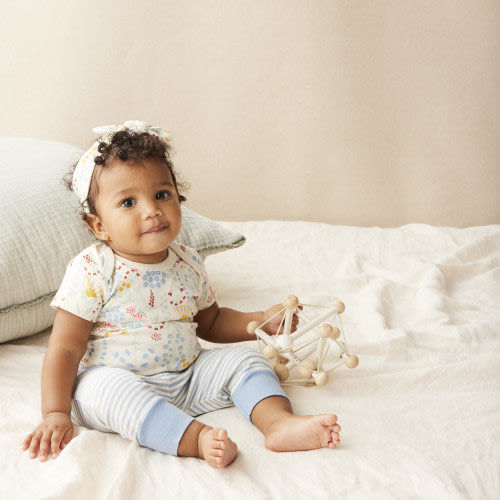 Tiny Kind Head to Toe 3 Piece Set - Multi Floral, 0-3M