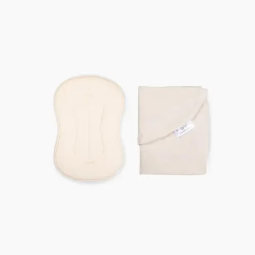Lounger Curve + Muslin Cover Set | Natural