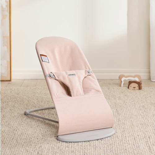 BabyBjörn Bouncer Bliss - Woven Mélange, Light Pink