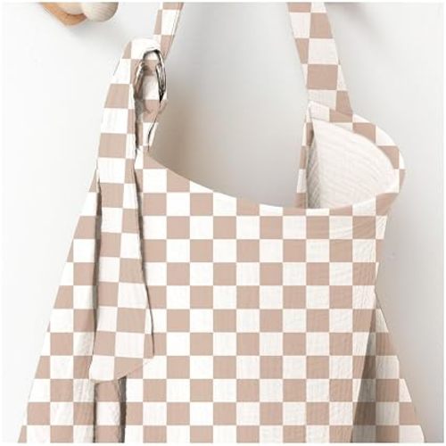 100% Muslin Cotton Nursing Cover with Arch Neckline for Women