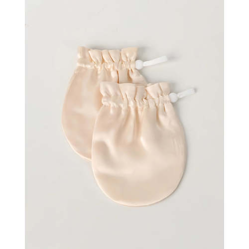 19 Momme Baby Silk Gloves Anti-Face Grabbing -...