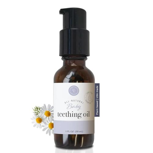 Rowe Casa Organics Baby Teething Oil with Chamomile and Copaiba, 1 Fl Oz