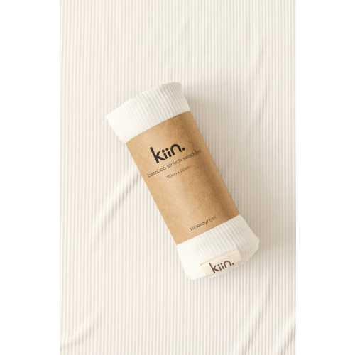 Bamboo Stretch Swaddle - Ivory – Kiin ®
