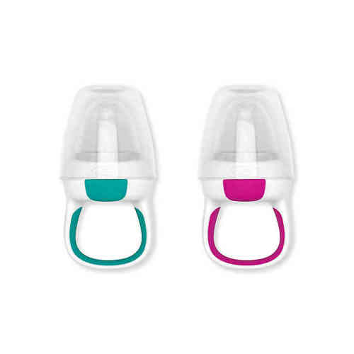 OXO tot® 2-Pack Silicone Self-Feeders in Pink/Teal