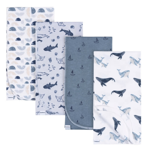4-Pack Baby Boys Coastal Calm Flannel Blankets – Gerber Childrenswear